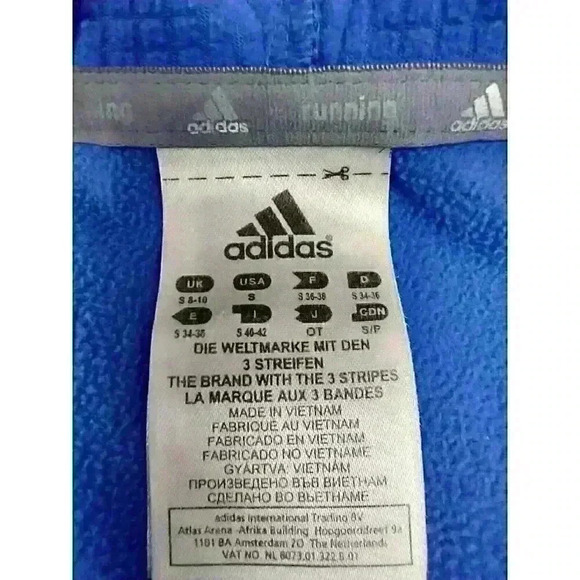 Adidas Running Response Women's Small Blue Orange Hoodie Track Jacket - Picture 4 of 9